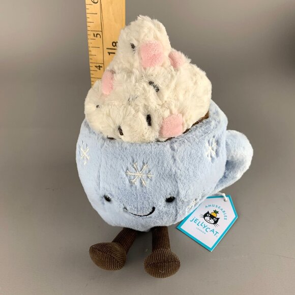 Jellycat Amuseables Hot Chocolate With Marshmallows Whipped Cream Plush Toy New - Picture 8 of 12